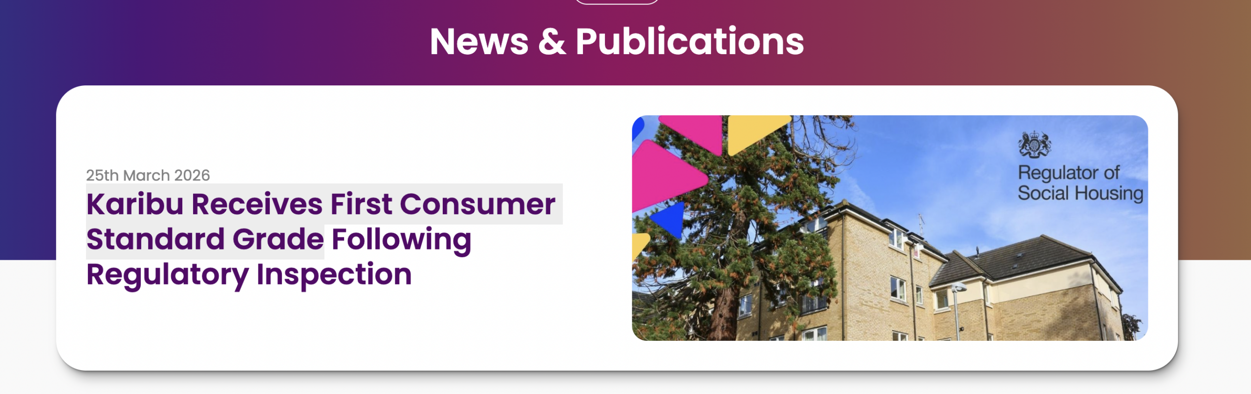 Karibu Receives First Consumer Standard Grade